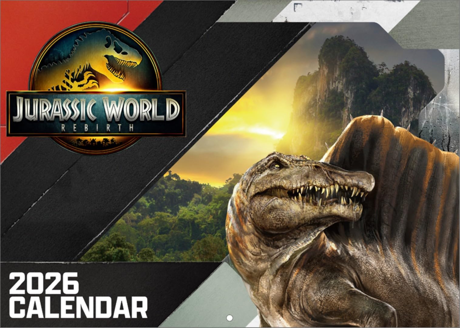 Amazon | ジュラシックワールド 2026年 カレンダー 壁掛け CL26-0368