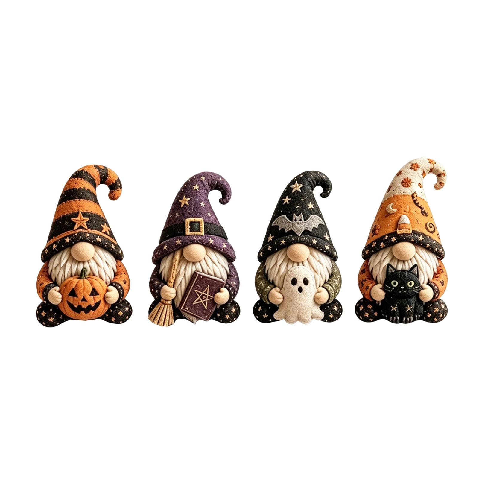 Tuxoiou Crochet Kit for Beginners, DIY Patchworks Gnome Kits, Fun Felt Gnome Sewing Kit with Instruction, Home Decor & Gift for Adults Beginners Crafters C