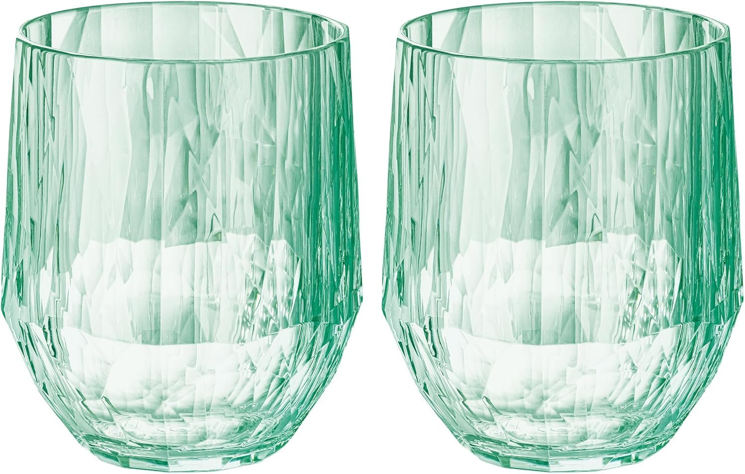 Koziol Club No. 23 Trinkgläser - 2er-Set, Weißwein-Tumbler (200 ml) / Crystal Clear 250 ml