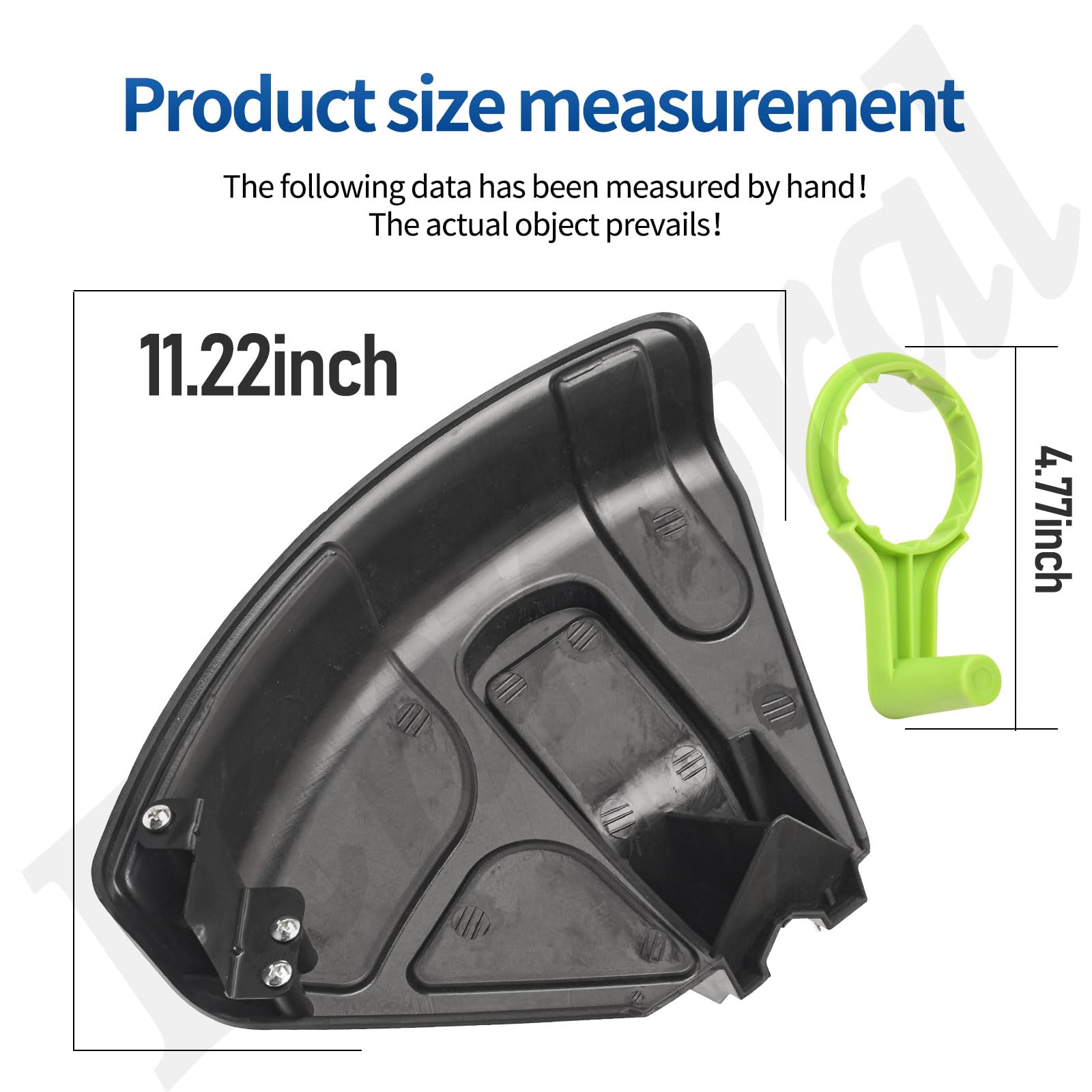 Fennoral Protector de césped 308473005 compatible con Ryobi RY253SS, UT33650B recortadora de eje recto, mango de manivela 312283001 para Ryobi Troy-Bilt Echo P2009, RY252CS, RY253SS, RY251PH,