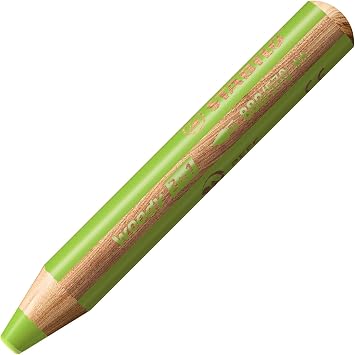 STABILO Multi-talented Pencil woody 3-in-1 - Single Pencil - Leaf Green
