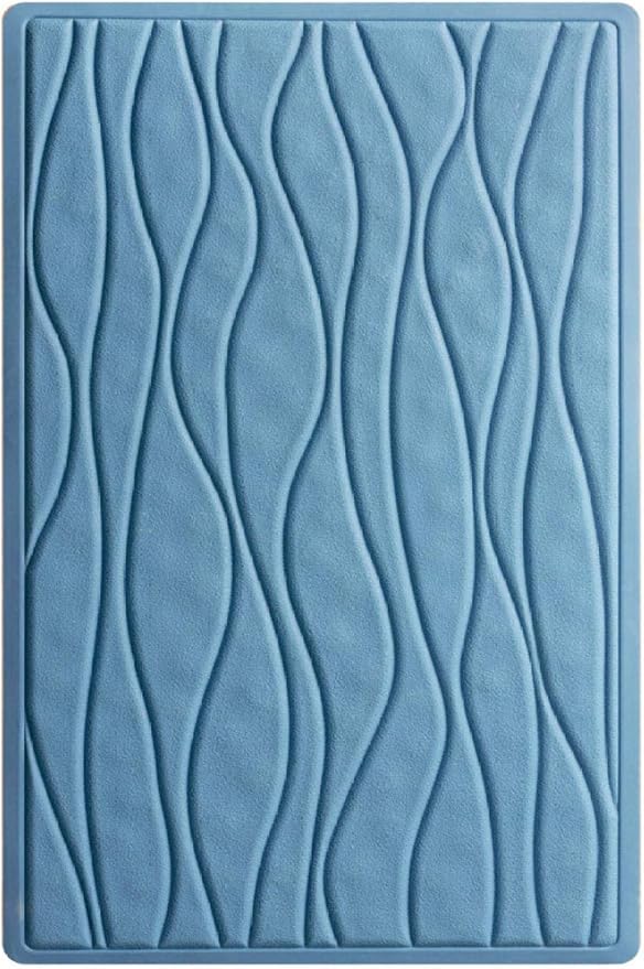 Ecofriendly Non Slip Bath Mat Small Curved Shower Mat AntiFungal