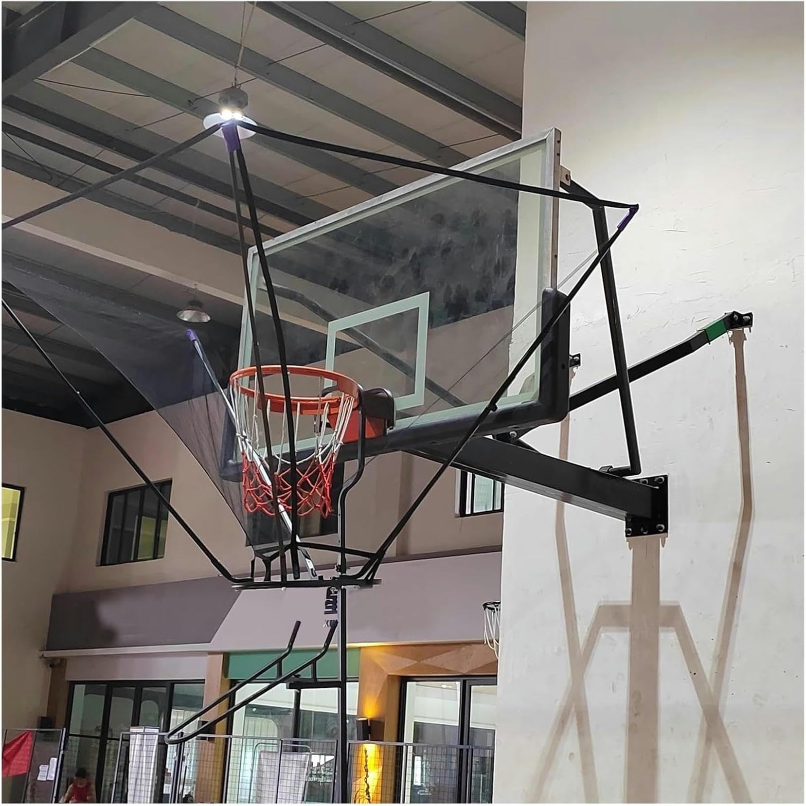 Filet de basket récupérateur pliable entraînement shoot rebond intérieur extérieur
