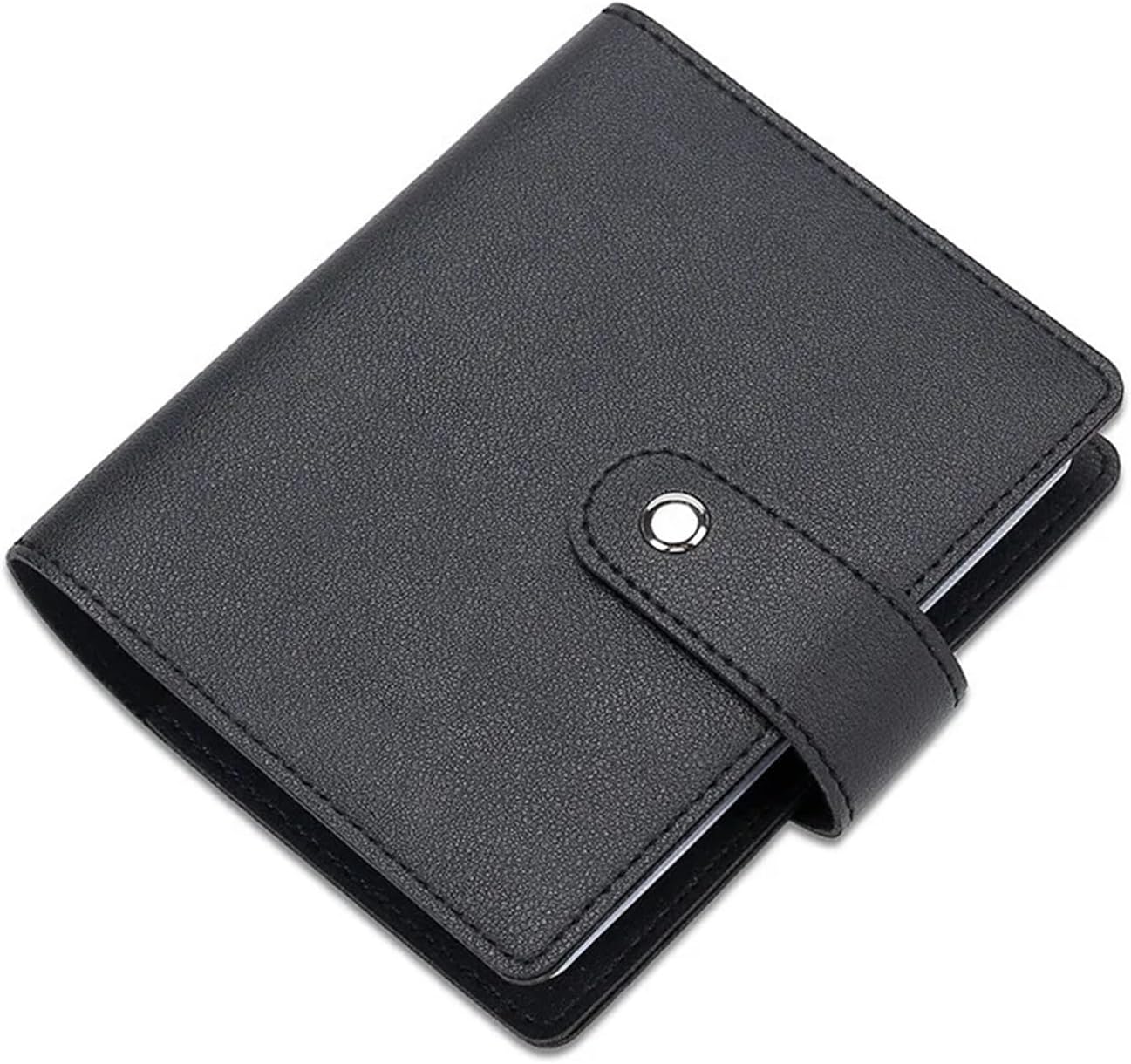 Leather Large Capacity Women's Men's ID Credit Card Case Holder Wallet Organizer Gift Business Card ID Holder Wallet 64 Slots(Red)