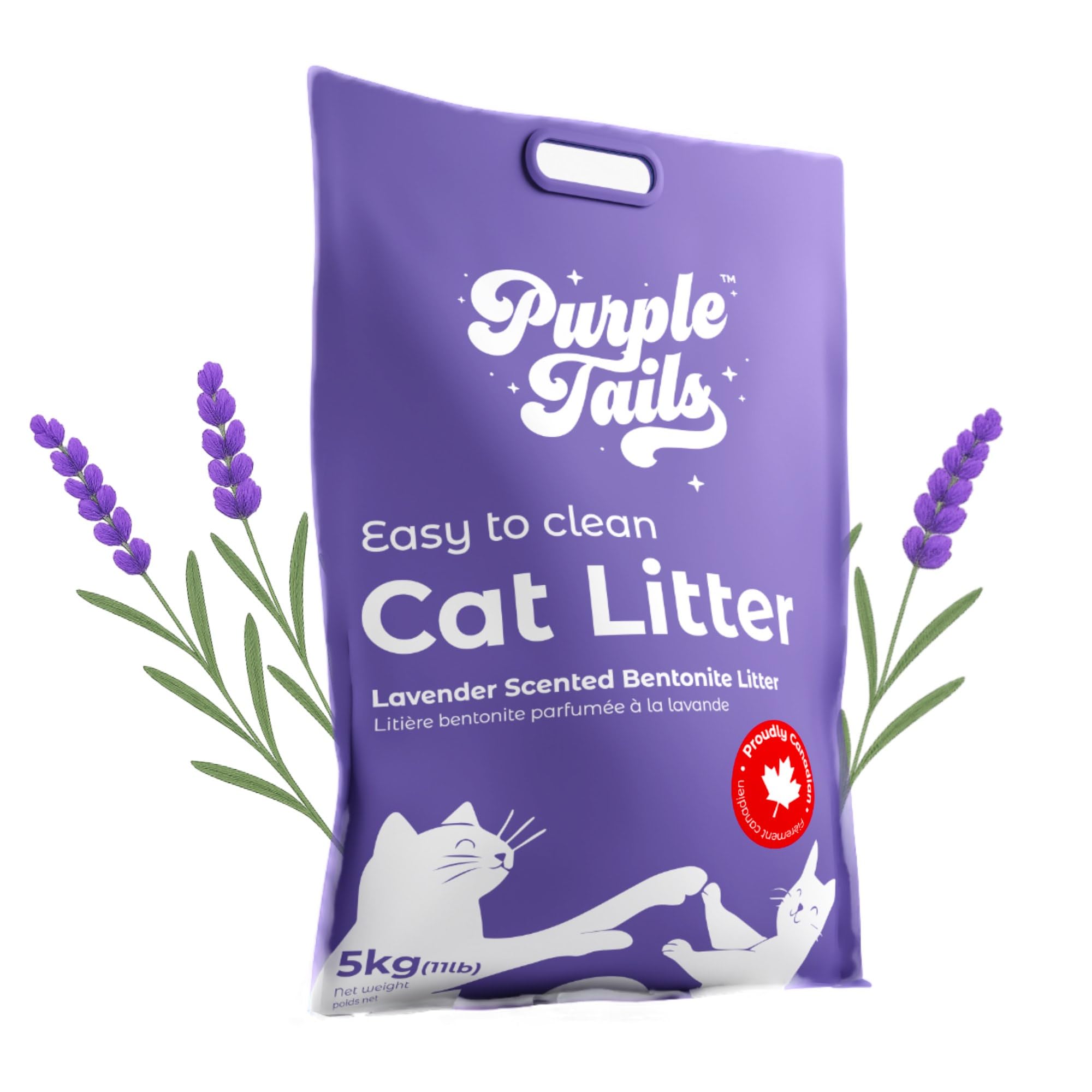Canada Scented Cat Litter – Lavender Bentonite Cat Litter with Activated Carbon–Odour Control and Highly Absorbent Litter for Cat (Pack of 1, Lavender)-image-12