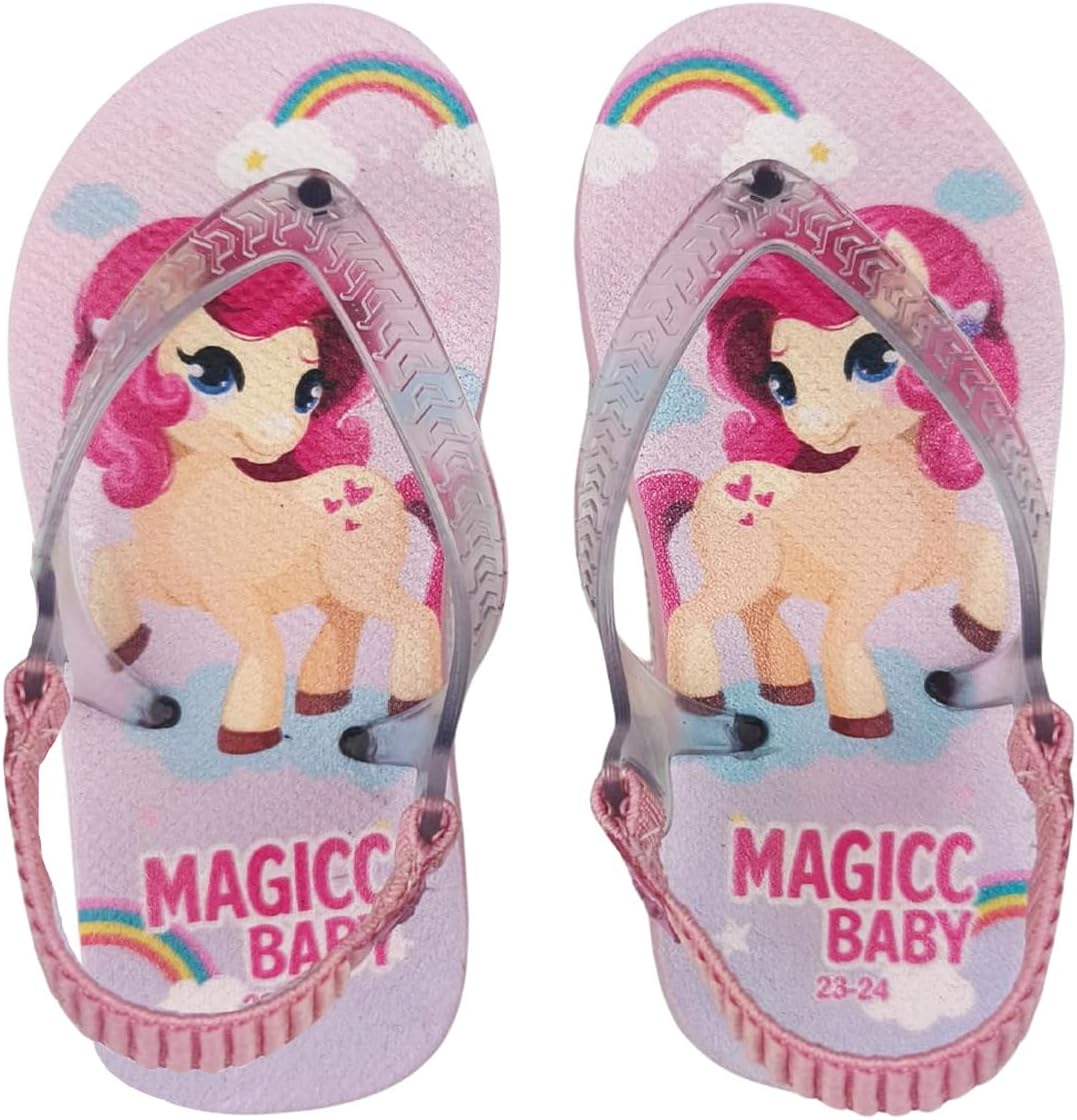 Chinelo Bebê Sandália Infantil Pônei Meninas Magicc Baby
