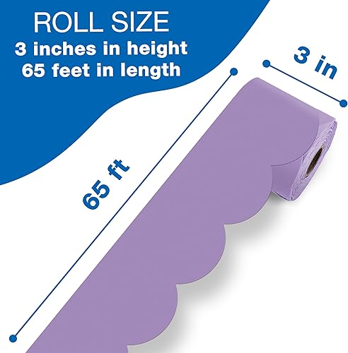 Vista 164 de Carson Dellosa Grow Together - Bordes de madera clara para tablón de anuncios de 65 pies, 1 rollo de ribete natural para pizarra blanca, corcho