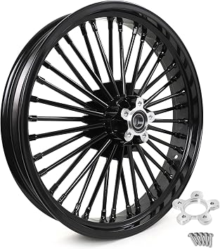 TOFR 21x3.5 36 Fat King Spoke Front Wheel For Harley Softail Choppers 84-99