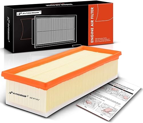 A-Premium Filtro de aire de motor compatible con Audi A3 2008-2013, Q3, TT (Quattro) y Volkswagen Jetta 2005-2018, Passat, Beetle, CC, Golf, GTI y