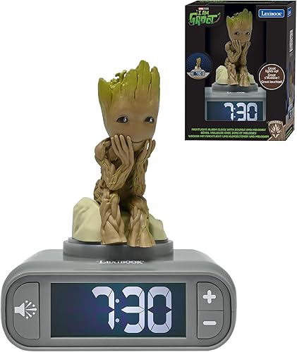 Miniatura 33 de LEXiBOOK, Super Mario, Reloj despertador Mario con luz nocturna, Sonidos y melodías, pantalla LCD retroiluminada, luminosa, repetición, rojo/azul,