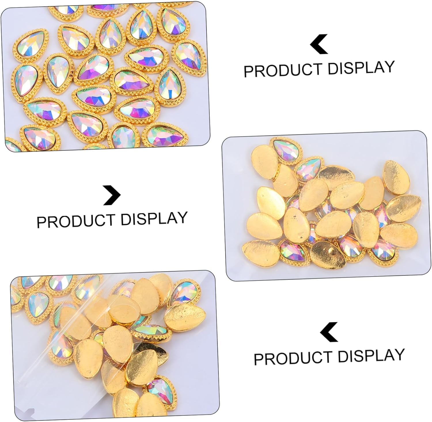 90pcs Nail Gems Rhinestone Nail Art Decorations for Crafting Christmas Wedding Birthday and Valentine Day Eye-catching Designs