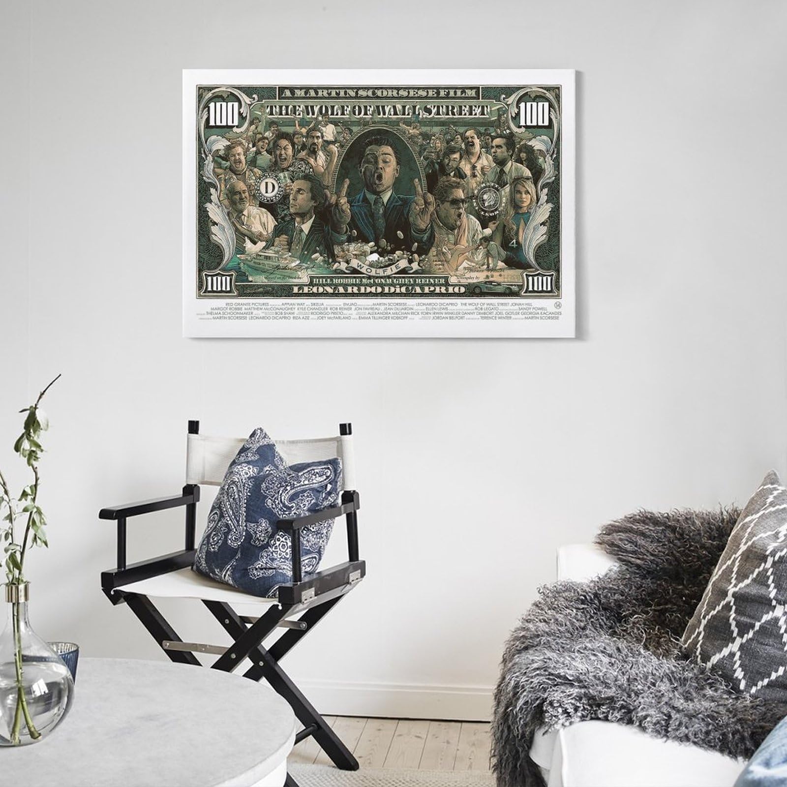 No.306フレーム付きキャンバスアート　ウルフオブウォールストリート　絵画 No.306フレーム付きキャンバスアート ウルフオブウォール