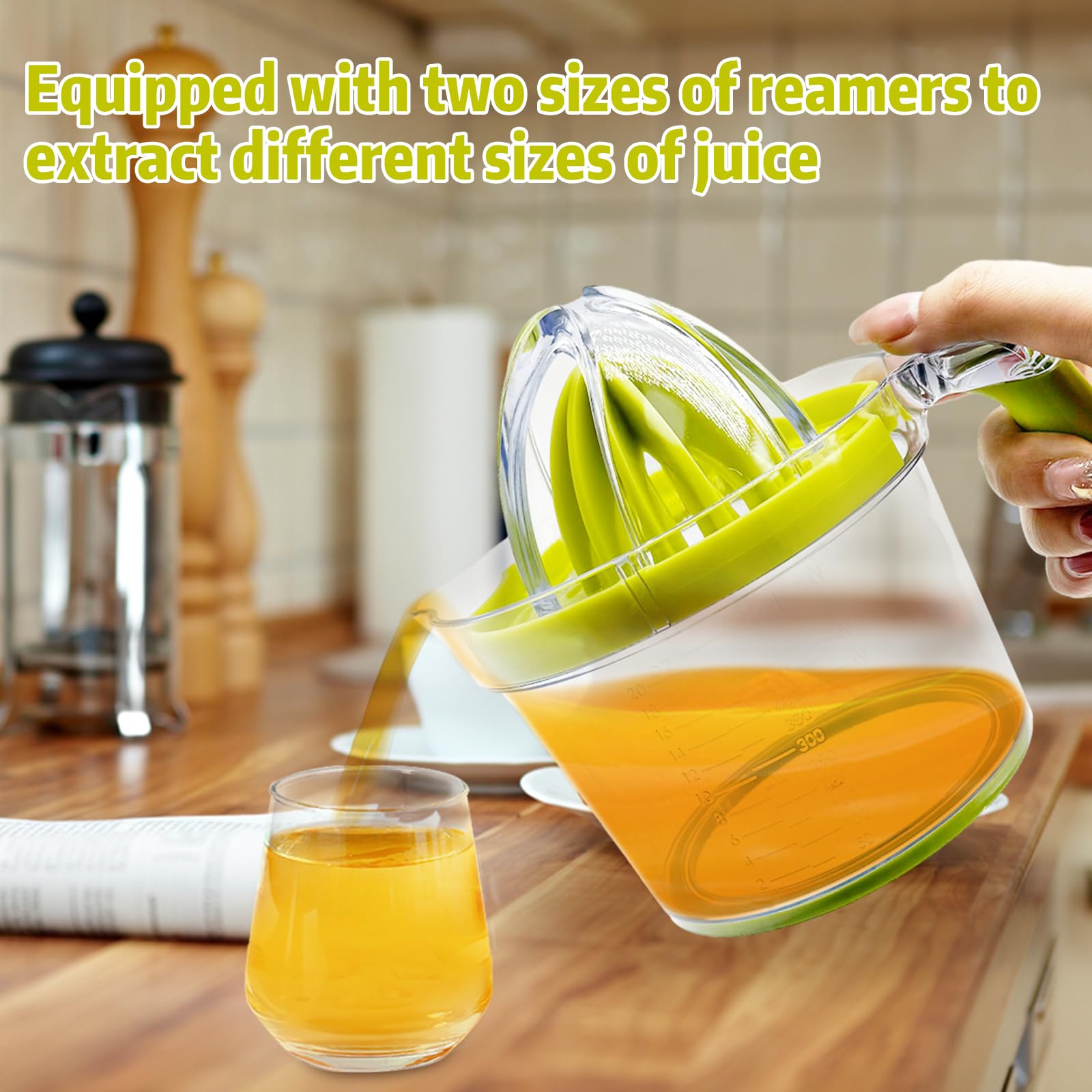 Amazon | オレンジジューサー絞り器 3イン1 手動ジューサー シトラス
