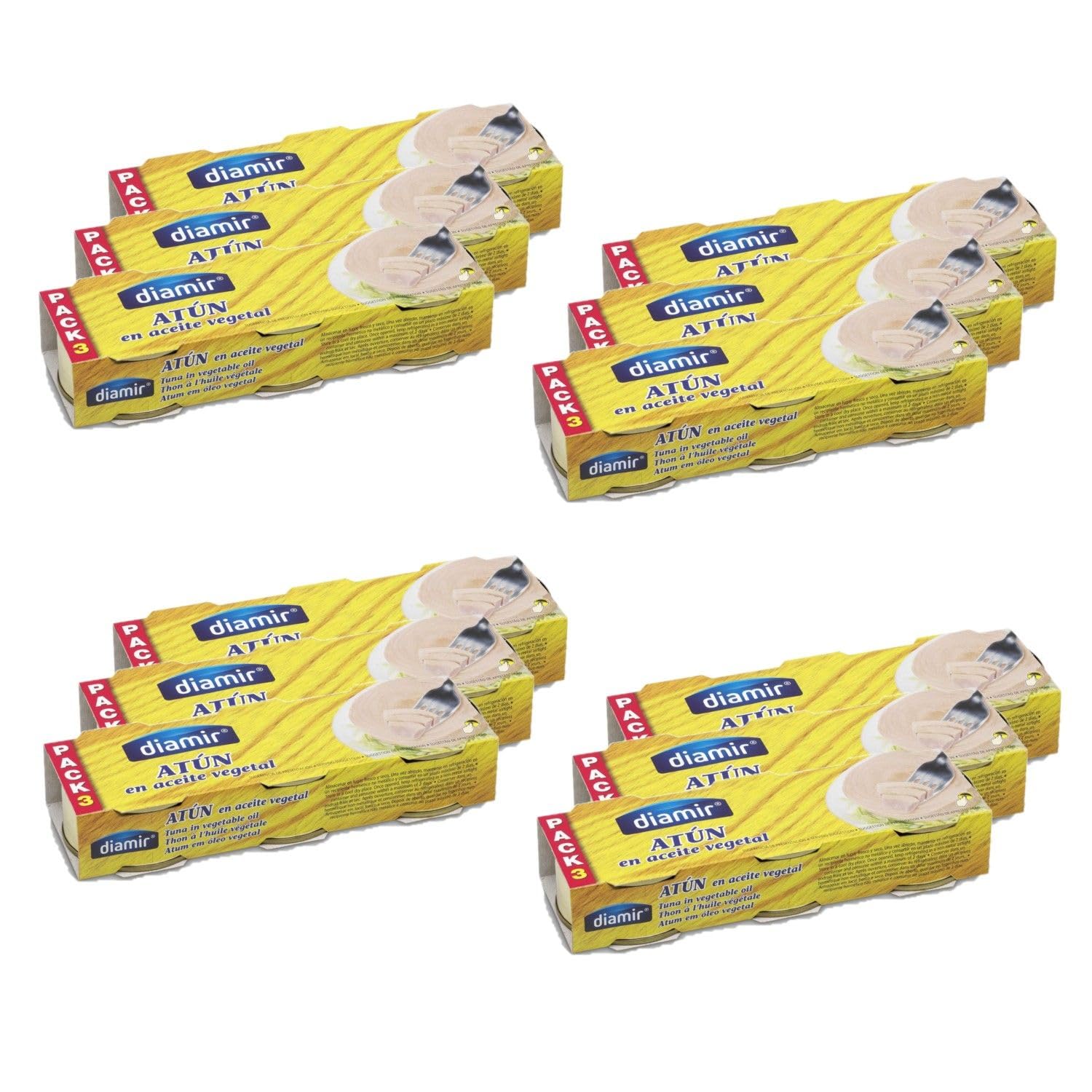 Lot 12x Thon à l'huile - pack x3 - Etui 240g