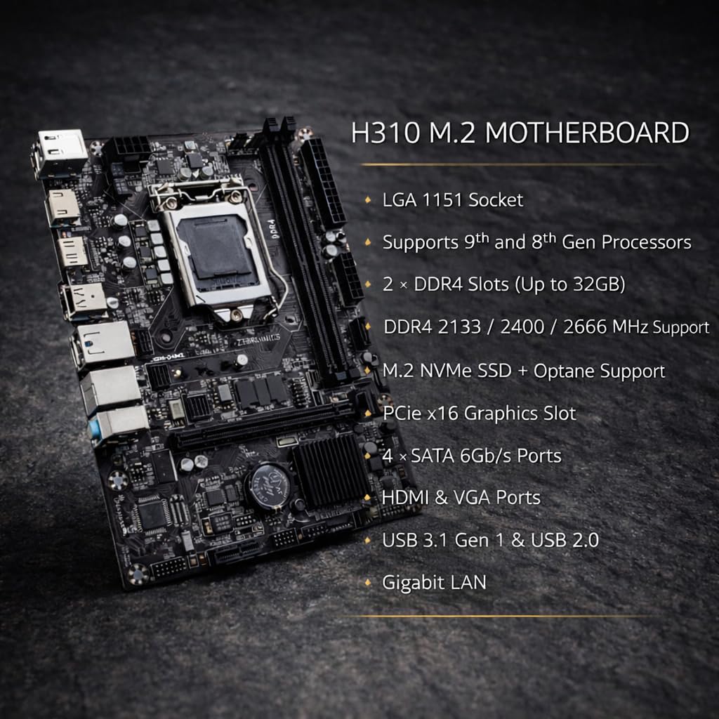 Assembled Desktop PC Core i3 8th Gen i3-8100 (3.60GHz) | 4GB RAM