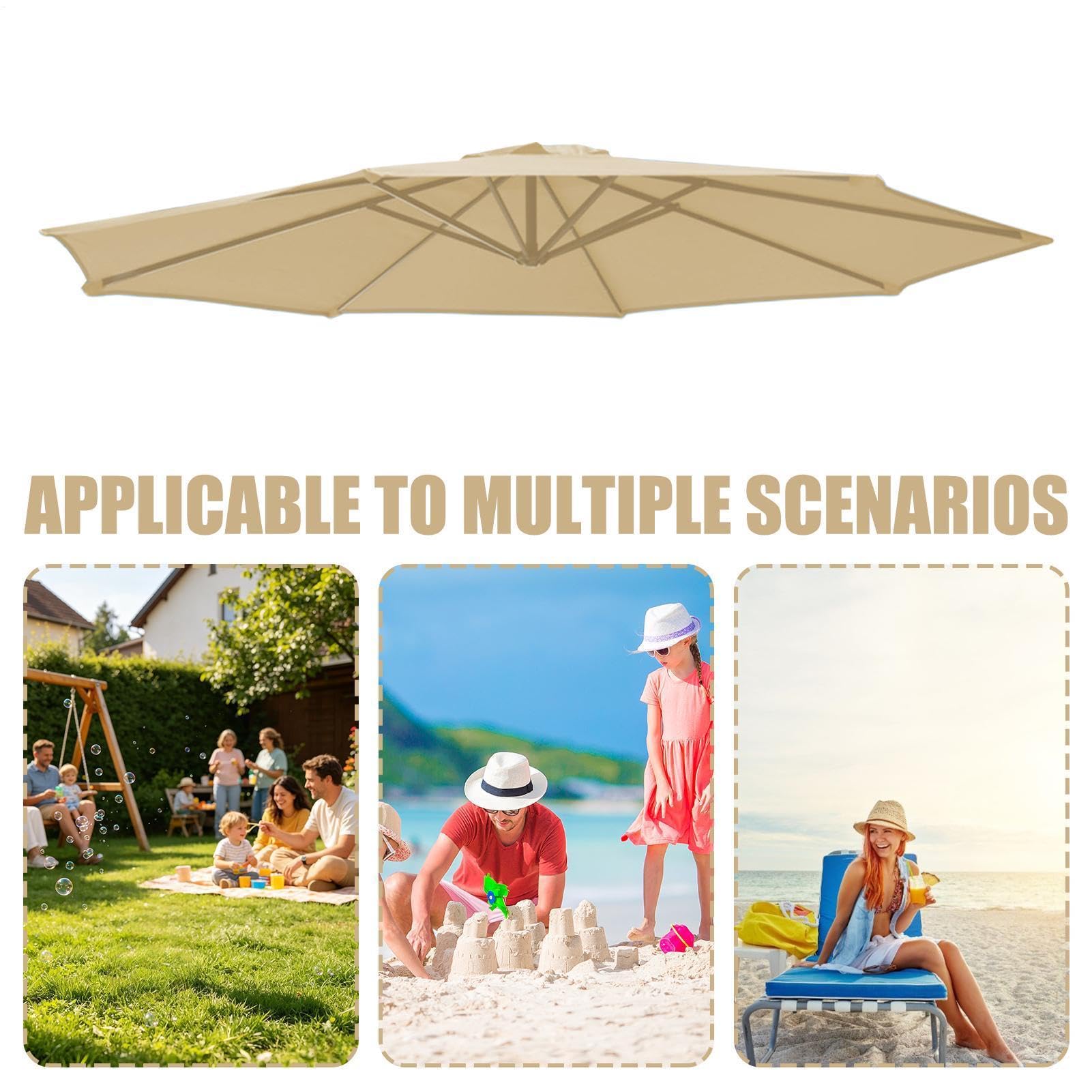 Cantilever parasol – ochrona przed promieniowaniem UV, wodoszczelna, łatwa regulacja nachylenia i mechanizm korbowy – przesunięty parasol outdoorowy, na pokład, basen, do ogrodu, parku, na