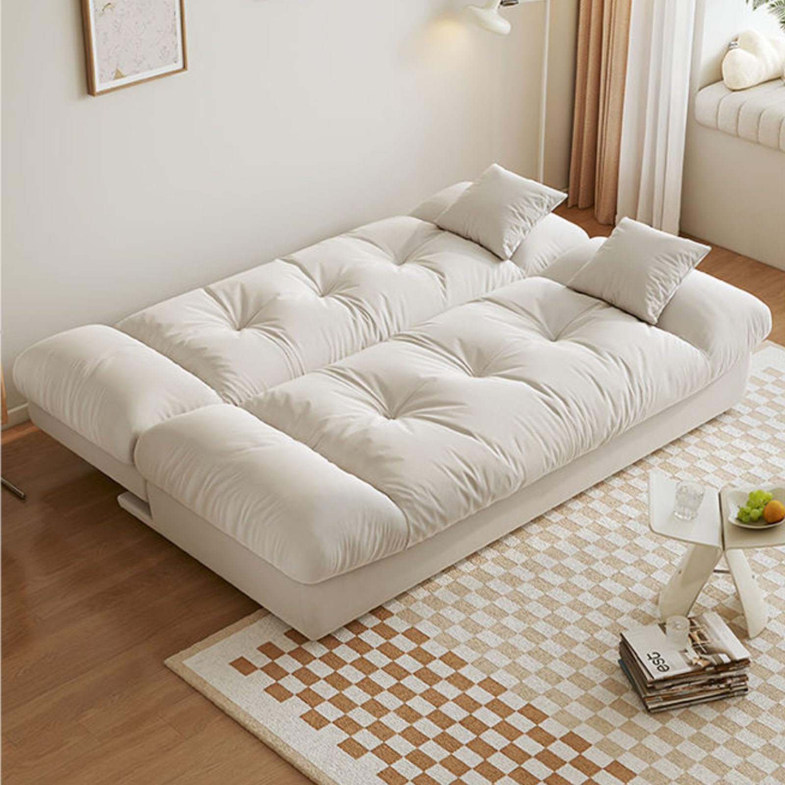 Zinus Quinn Divano letto Clic Clac - Divano letto pieghevole 2 in 1 - Adatto a camere per ospiti e piccoli spazi - Grigio scuro