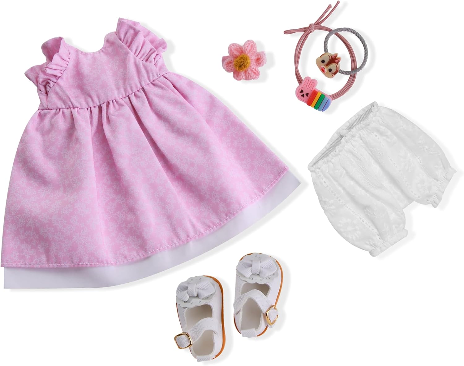 BlissfulPixie Handmade Waldorf Doll Clothes 12 inch Clothing Set with Pretty Box Girl Christmas Birthday Present-Amy's Clothes Accessories