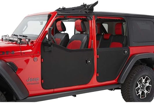 Bestop Full Fabric Doors Black Diamond 5175035 for Jeep JL & JT 2018-2027