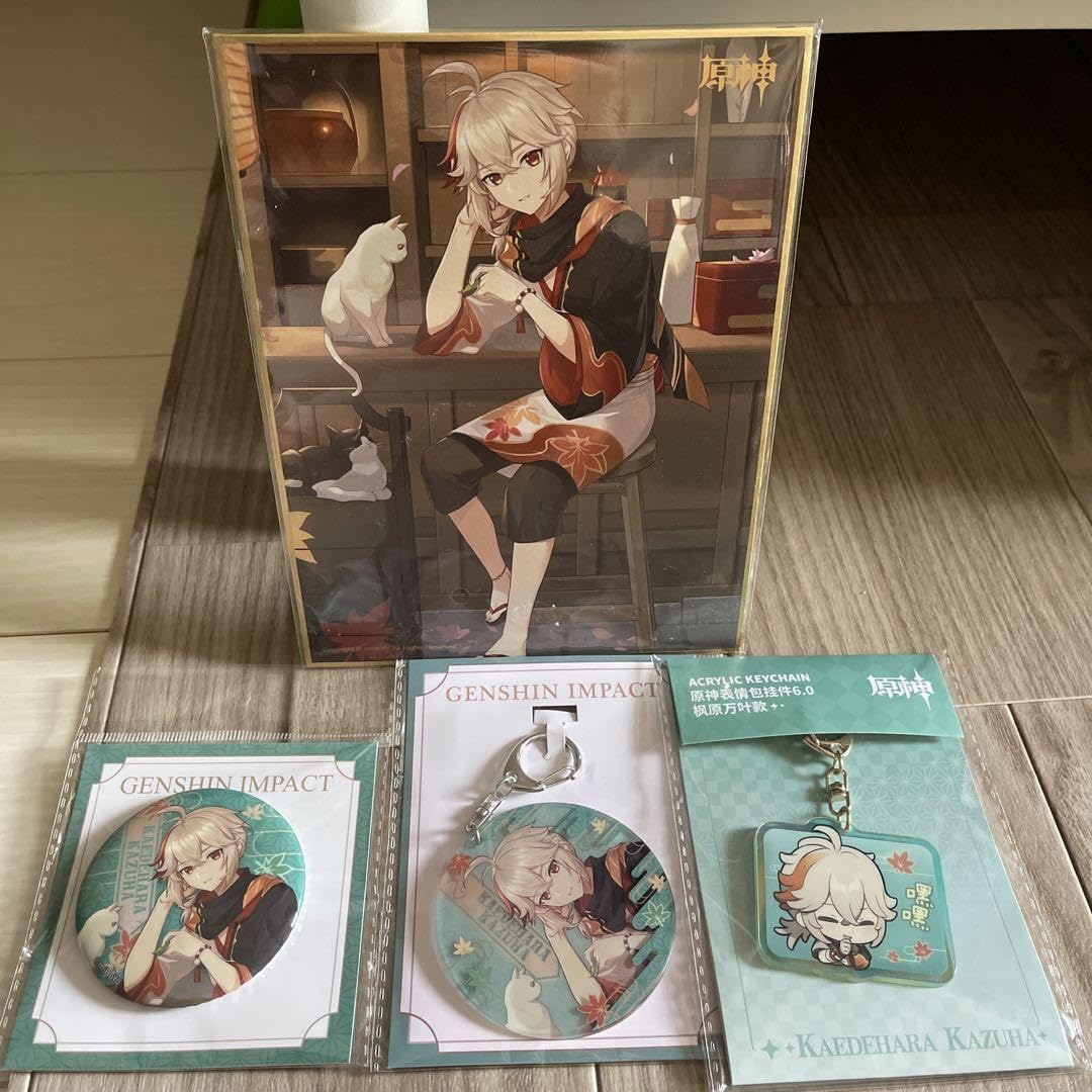 楓原万葉 缶バッジ 原神 中国 コラボカフェ