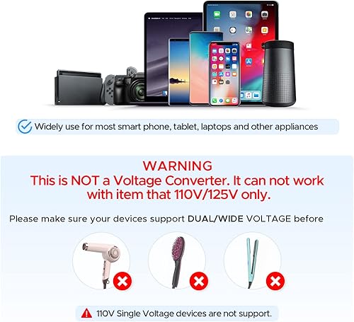 Miniatura 4 de Adaptador de enchufe tipo G Reino Unido, 2 paquetes de adaptadores de viaje para Estados Unidos a Inglaterra británica, Londres, Irlanda, Escocia,