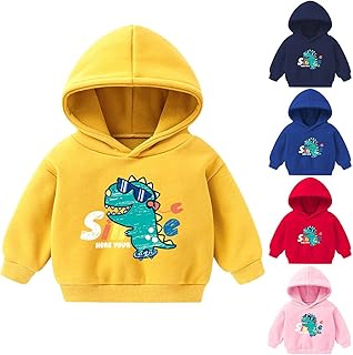 Gofodn Baby,Clothing,Baby Boys 0-24m,Hoodies & Tracksuits,Hoodies Gofodn Hoodie Sweatshirt Pullover Tops Baby Girls Boys Cartoon Dinosaur Long-sleeved Toddler Infant All-match Jacket