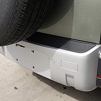 Vista 5 de Kit de ajuste de cubierta de protección antiarañazos de cuerpo negro ABS para accesorios Land Rover Defender 110 2020 (Rearguard)