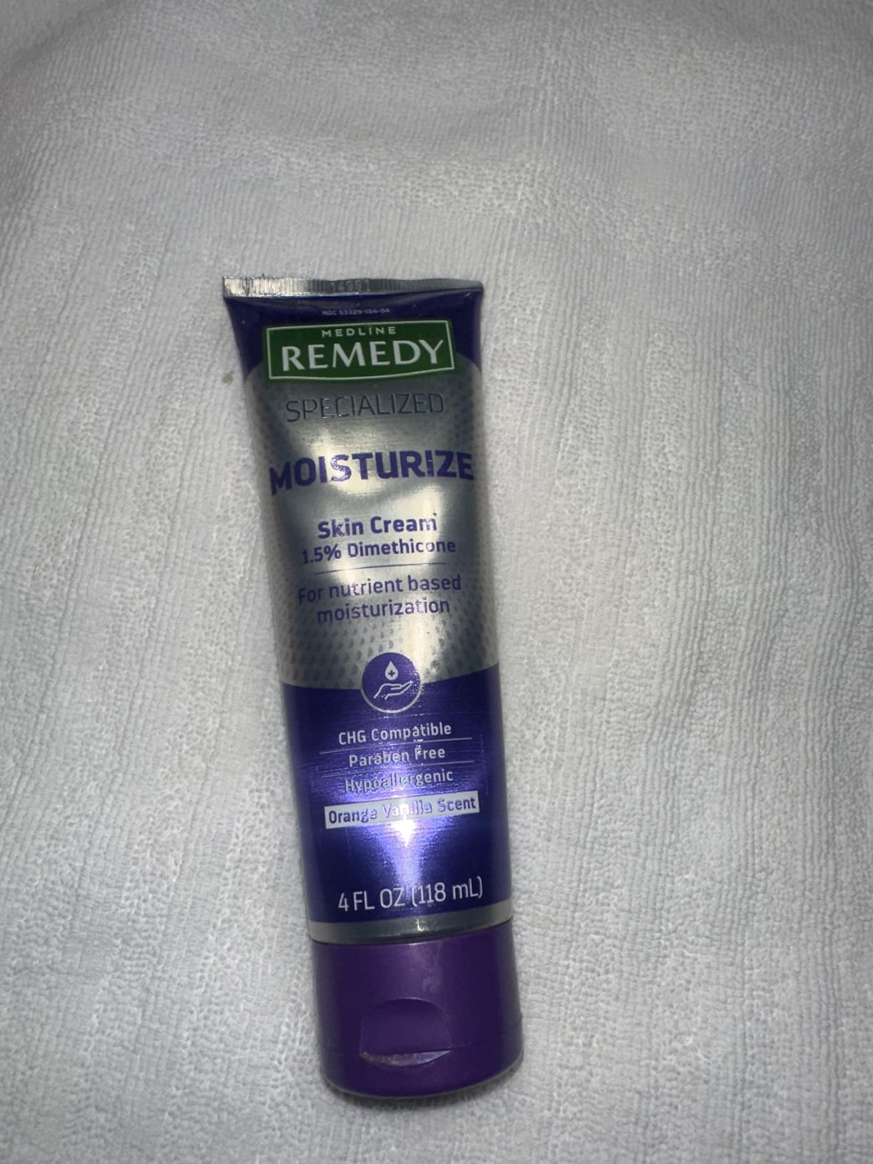 Medline Remedy Specialized Skin Cream, 4 oz., Hydrating and Nourishing Formula for Dry Skin