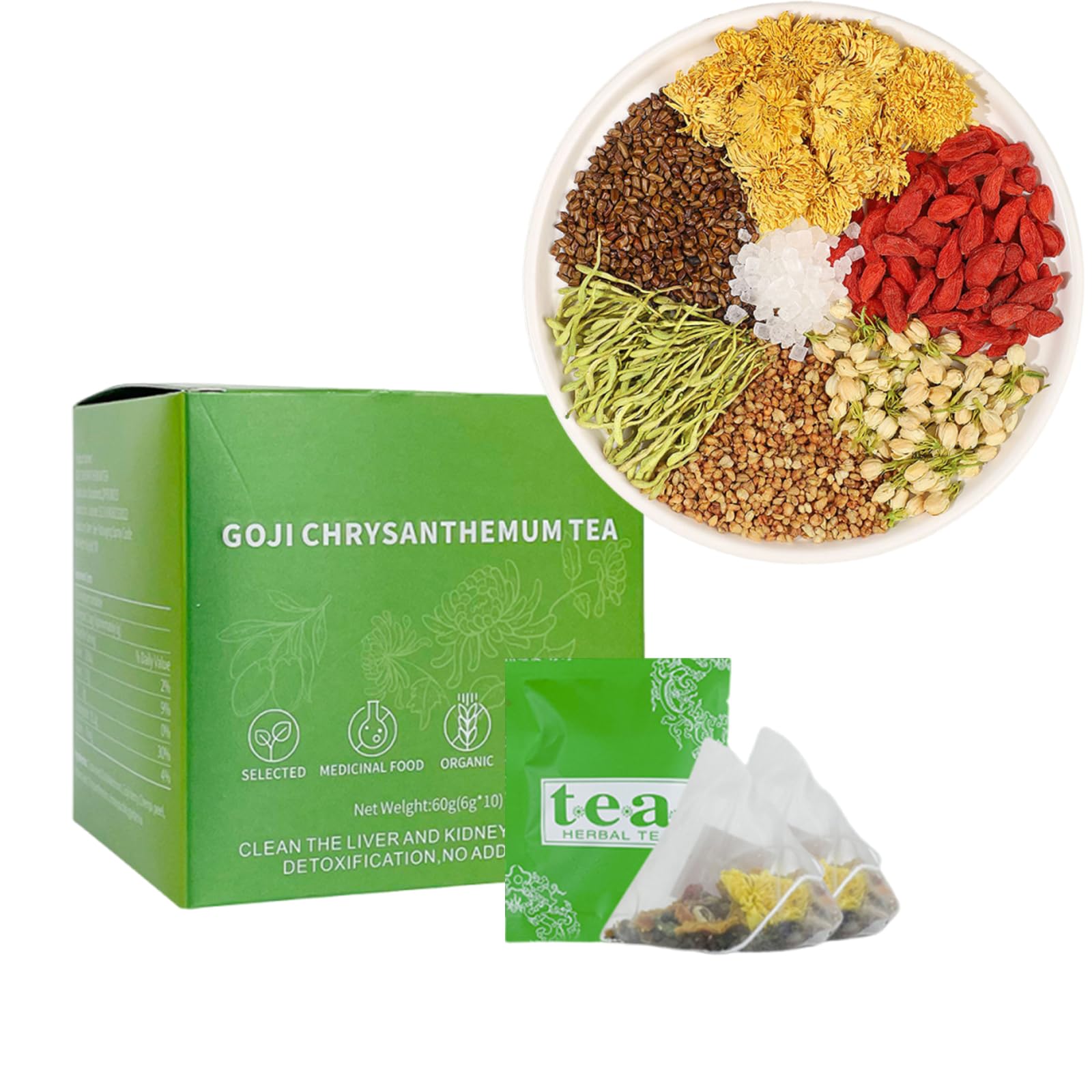 Amazon.com : Goji Berry Chrysanthemum Tea, 10g*15 Te De Crisantemo