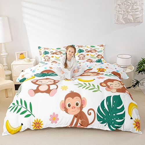 Vista 133 de Funda de edredón de zorro individual, funda de edredón de zorro de dibujos animados, búho de zorro bosque, juego de ropa de cama para niños, Multi 07