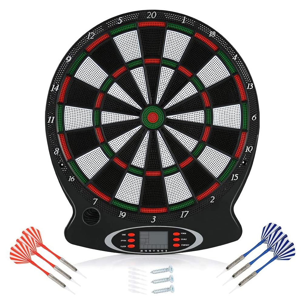 Jeu de fléchettes électronique Hobby Tech - Cible électronique avec 6 fléchettes