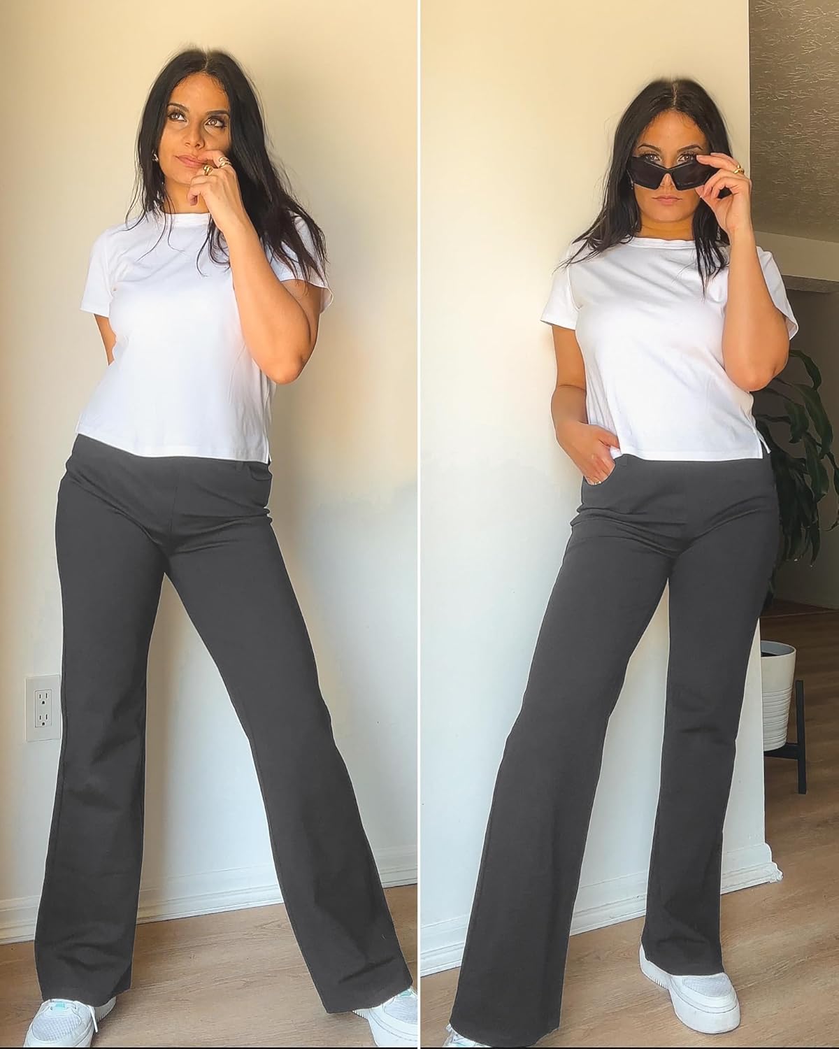 Stelle Women's 30" Bootcut Dress Pants Business Casual with Pockets Stretchy High Waisted Office Pull On Slacks for Work - Image 8