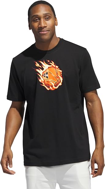 adidas Men's On Fire Graphic Basketball T-Shirt