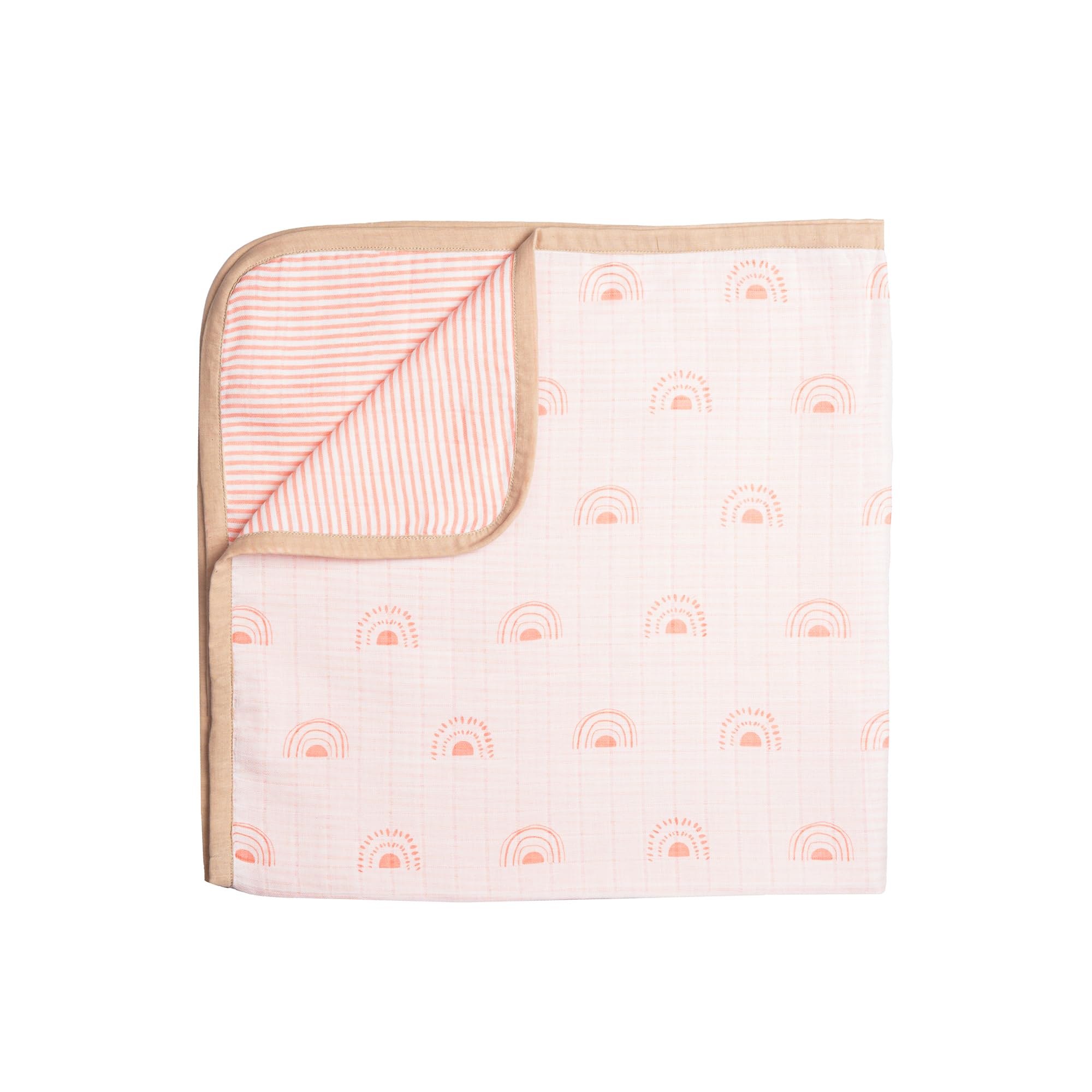 Masilo 100% Organic Muslin Newborn Cotton Baby Blanket/Sustainable Unisex/Rainbow/Modern Summer Baby Essentials/Lightweight/Pack of 1-image-32