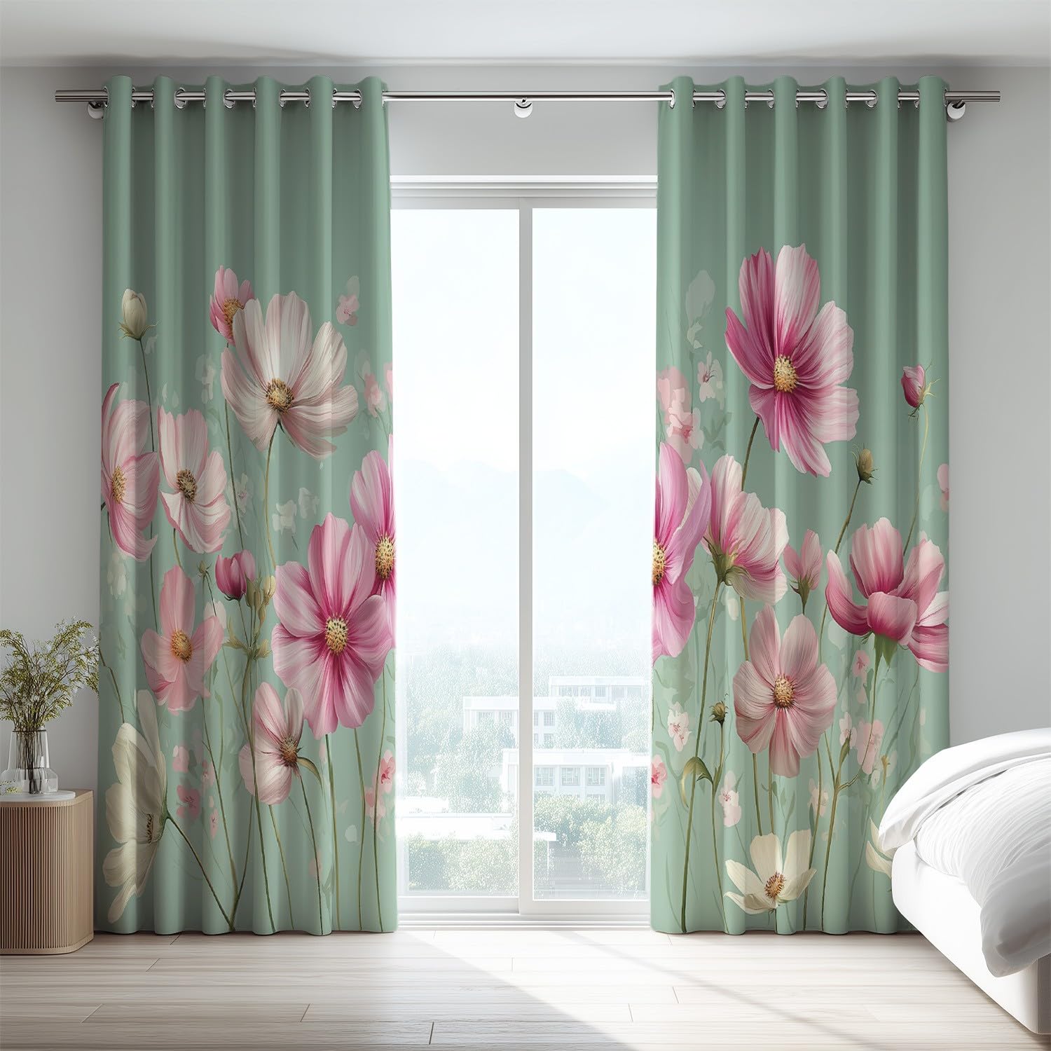Genérico Marzycielski Zasłony Zaciemniające Z Oczkami Cyan Natura Rozgwiazda Anemon Super Miękkie Izolacja Mikrofibra dla Nastolatków 2 sztuki 168 szer. x 228 cm