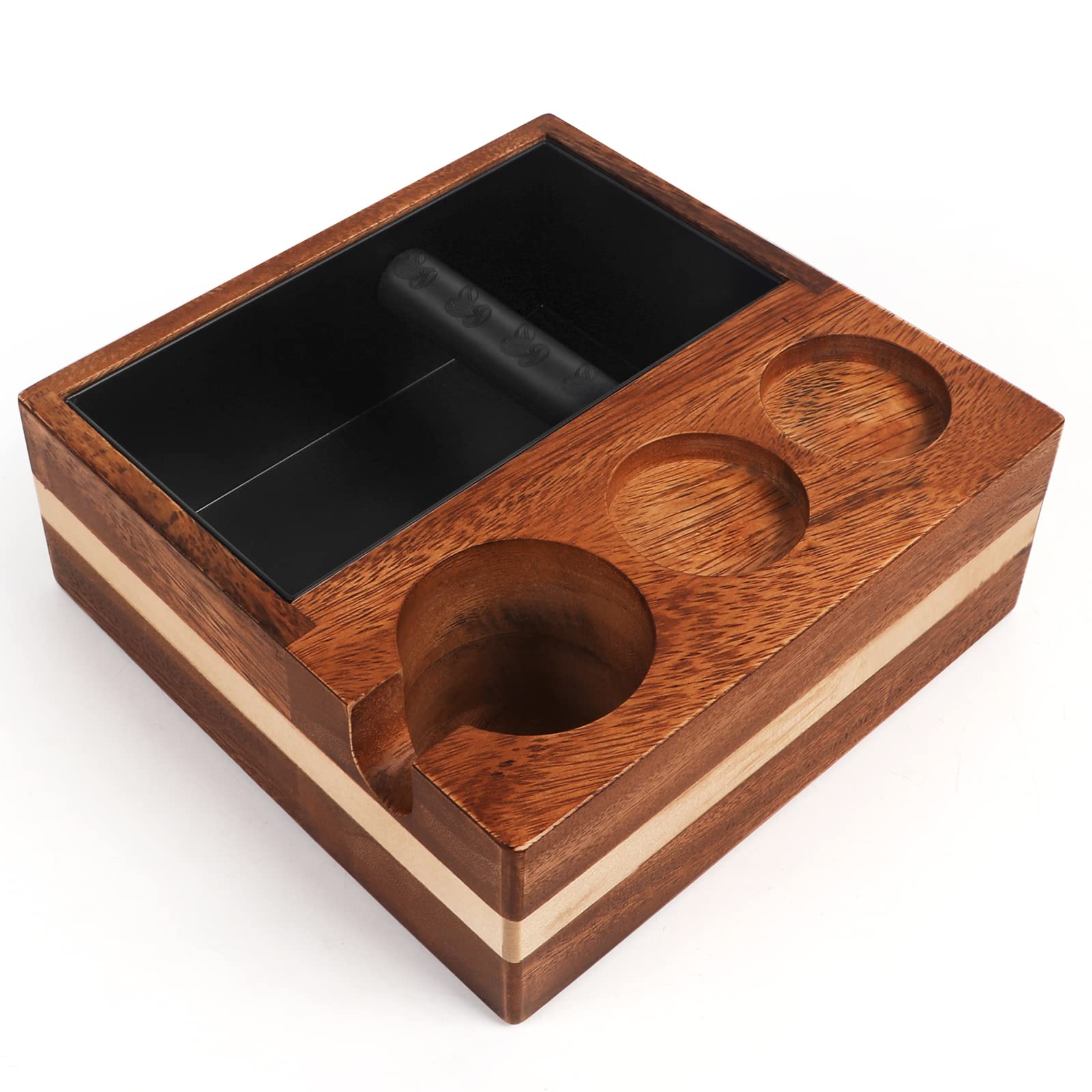 Kmise Natural Walnut Espresso Accessories Organizer Box Fits Espresso