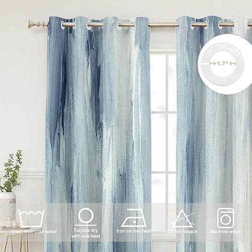 Miniatura 235 de Cenefas de cocina modernas con patrón de cobre marrón dorado para ventanas, cenefas opacas abstractas de marcas de arañazos y cortinas opacas