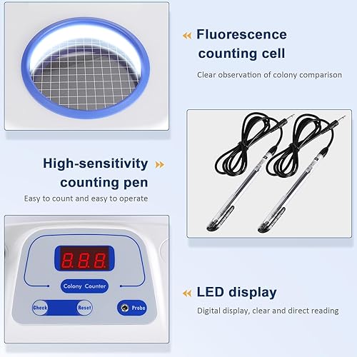 Miniatura 2 de Probador de microbiología con lupa y punta de sonda 110V