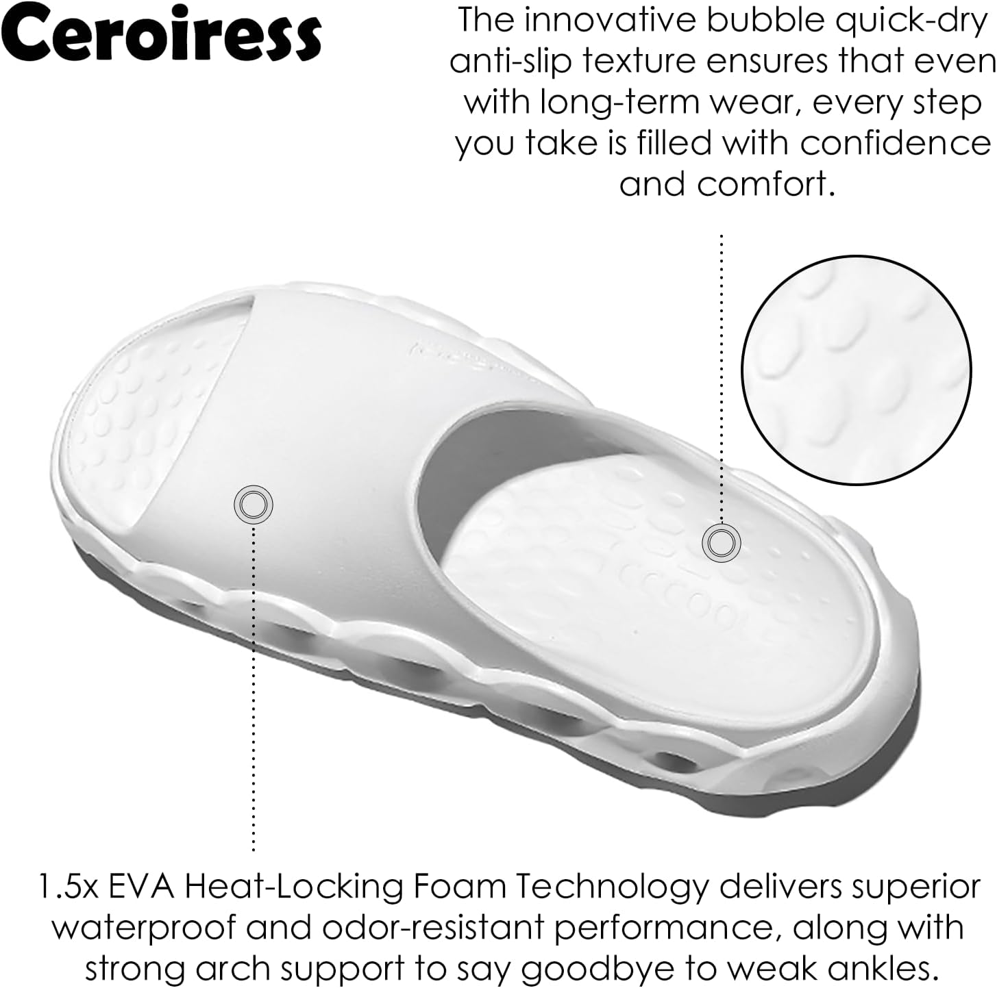 Unisex EVA Platform Flatform Recovery Slides Sport Sandals Open toe Clogs - Image 6