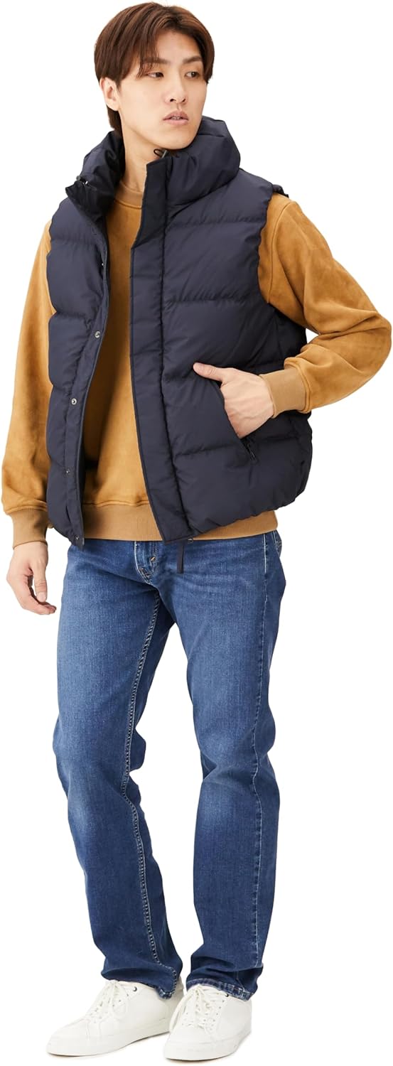 LANVIN ランバン　リバーシブル　ダウンベスト　ドット　水玉　サイズ40 Amazon | [ランバンオンブルー] ボリュームネック ダウンベスト