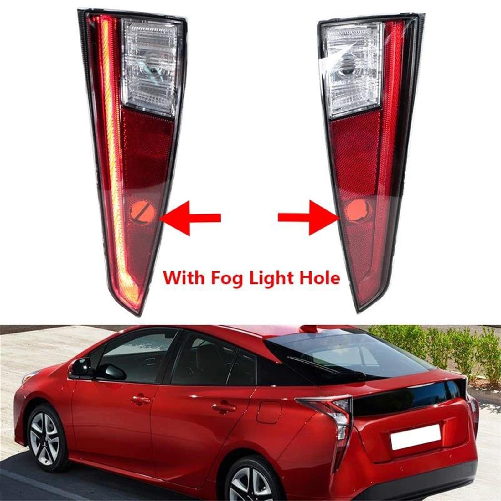 Generico Fari Posteriori Fanale Posteriore Versione USA Per Toyota Per Prius 2016 2017 Paraurti Auto Freno Parcheggio Stop Retromarcia Lampada 8158147021 8159147021 Fanalino Posteriore(Sinistra)