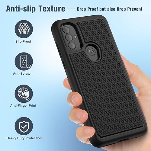 Miniatura 5 de BNIUT Funda para Motorola Moto G Power 2022 funda Moto G Play 2023 y funda Moto G Pure 2021 - Funda protectora de doble capa resistente a los golpes