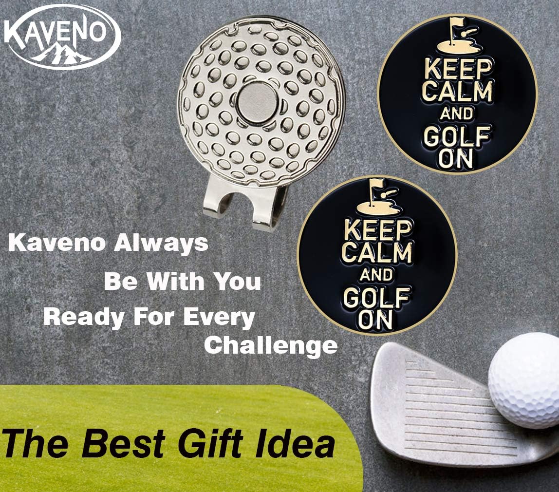 review kaveno Golf Ball Marker with Golf Hat Clip, Great Gift for Any Occasion Premium Collection