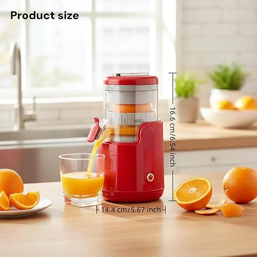 Miniatura 2 de Exprimidor eléctrico portátil de cítricos, exprimidor de naranja recargable portátil y exprimidor de limón con USB recargable, operación de un solo