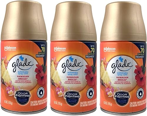 S C Johnson Wax 71777 Glade Hawaiian Breeze - Recambio automático en aerosol, 6.2 onzas por Glade