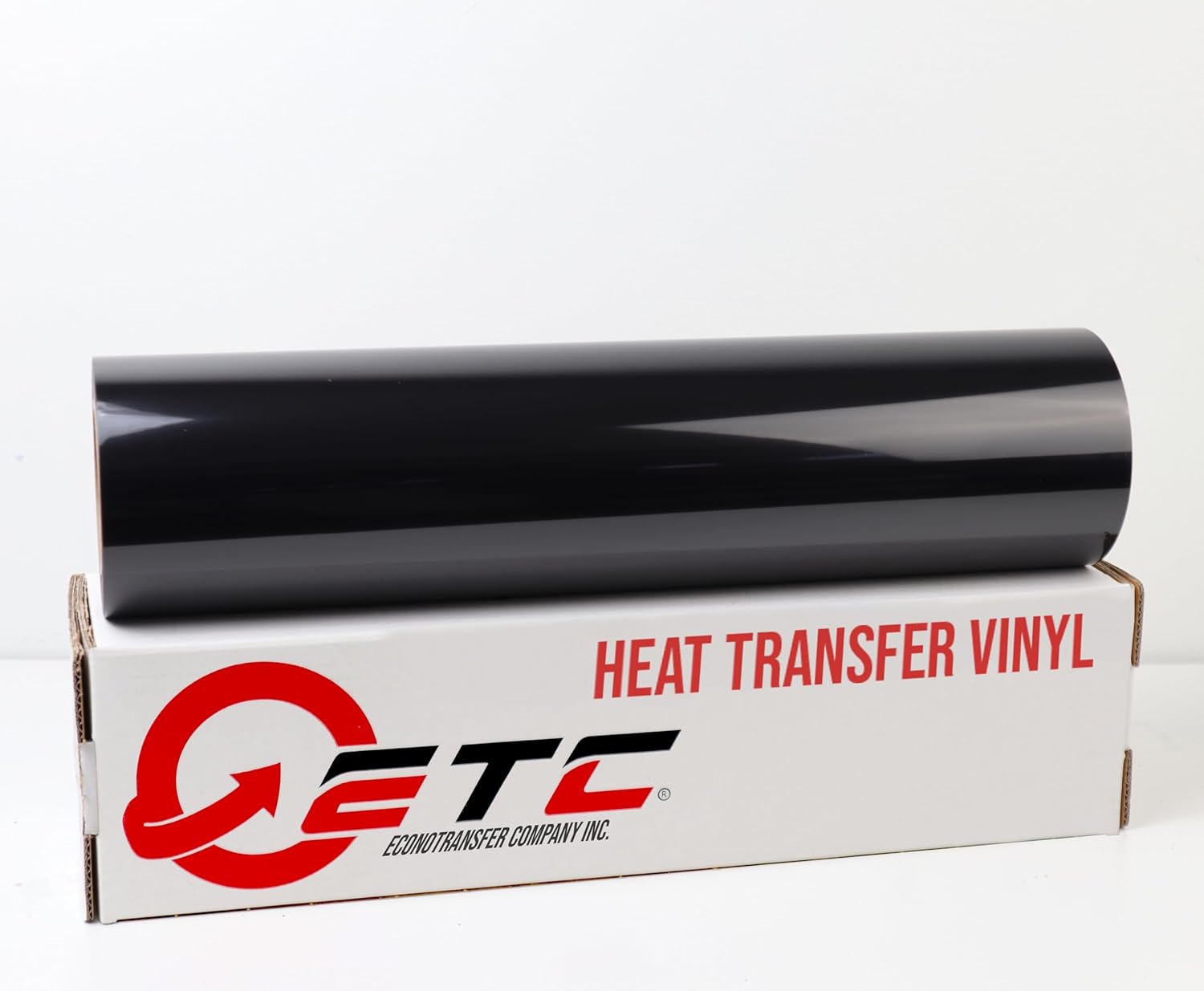Puff Heat Transfer Vinyl- 20 inch Wide HTV Vinyl for Heat Press Iron on Vinyl for DIY T-Shirts Fabrics - EconoPuff Heat Transfer Vinyl (27.25 Yards, Obsidian)