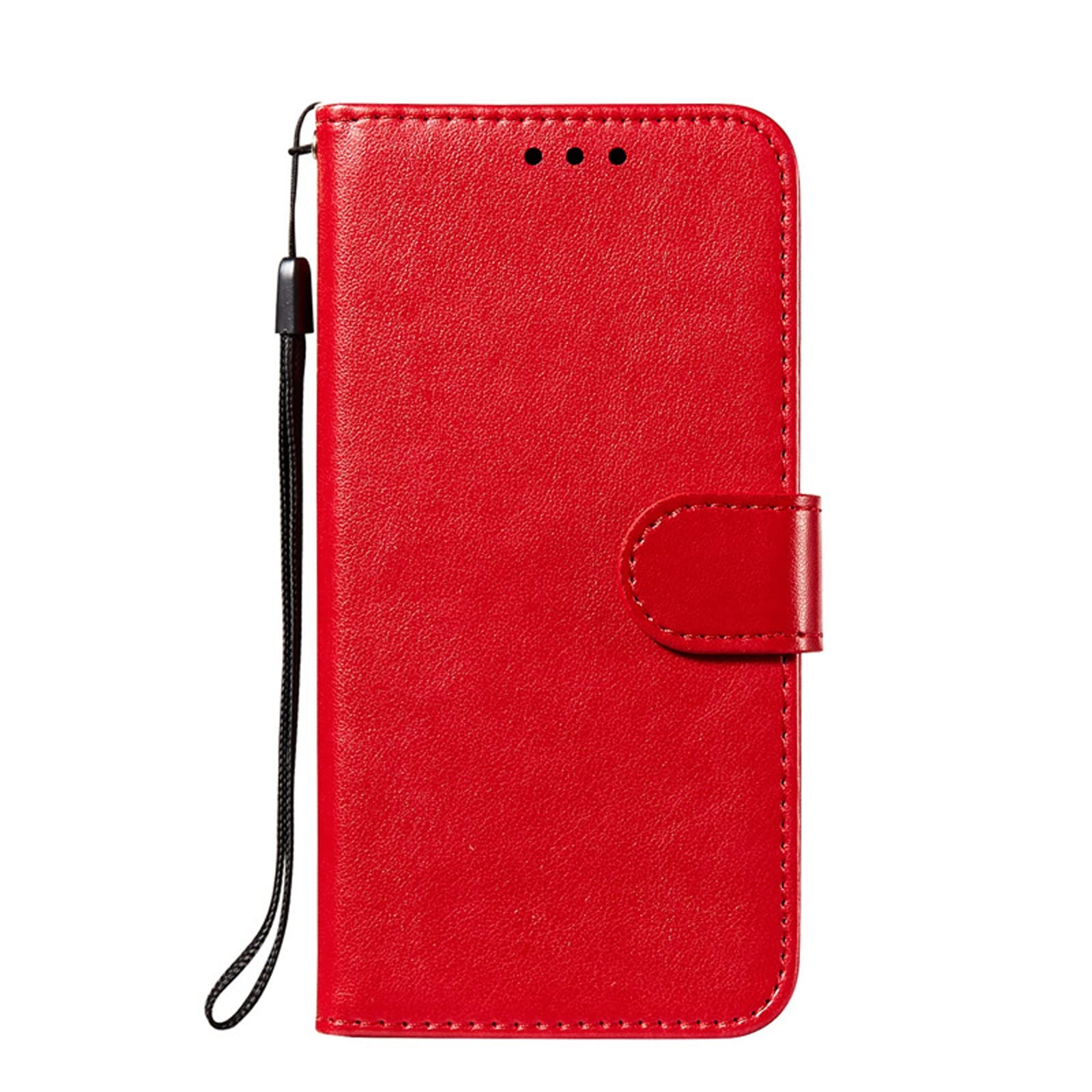 LTL Etui na telefon do iPhone 13 Mini/13/13 Pro/13 Pro Max, skórzane etui z klapką z przegródkami na karty, etui na telefon, magnetyczne zamknięcie, czerwone, 13pro max 6,7 cala