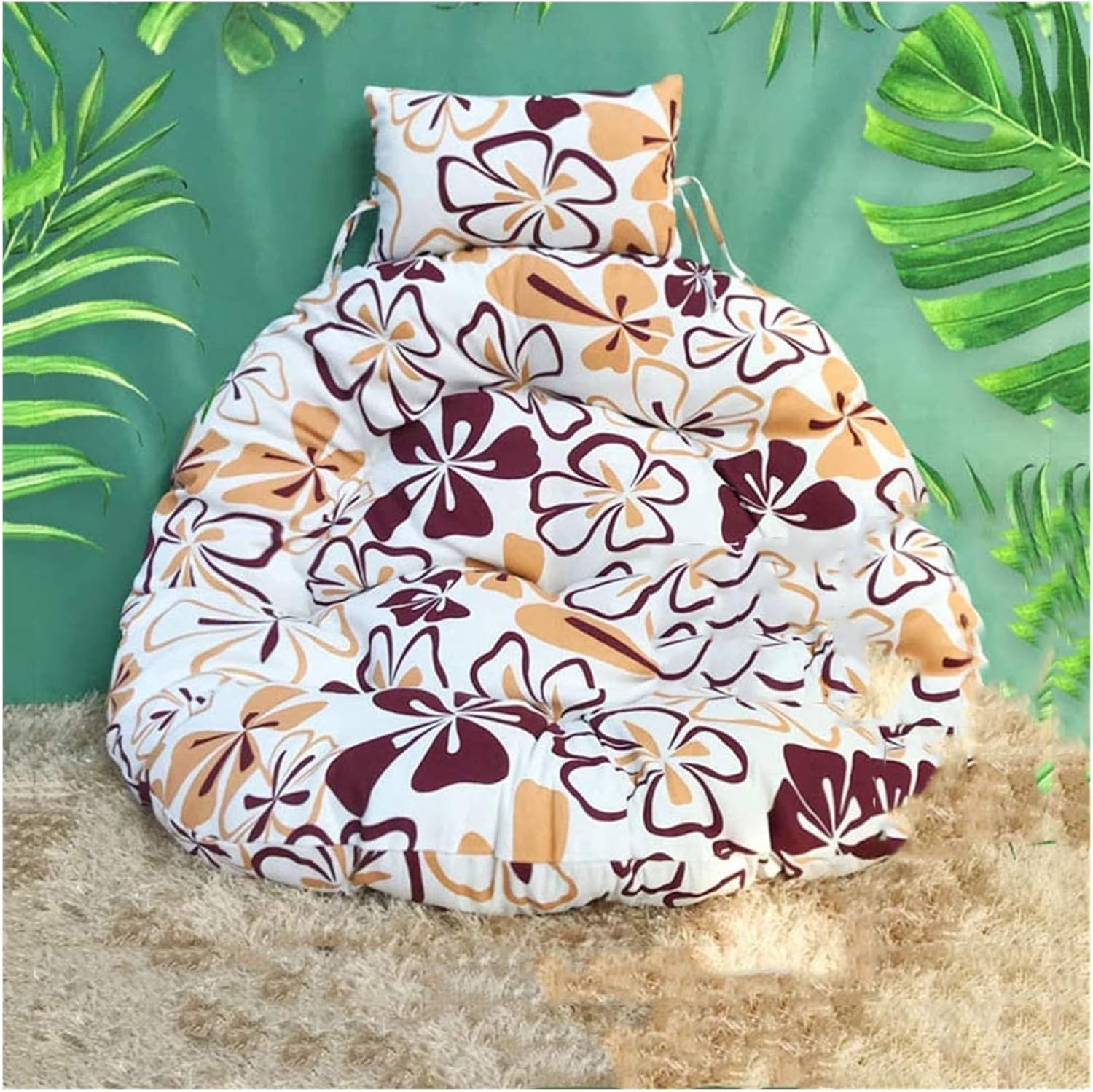 Erddcbb Hanging Egg Hammock Chair Cushions Without Stand,Hammock Chair Cushions Thick Nest Multi Color Hanging Chair Back Without Chair-F