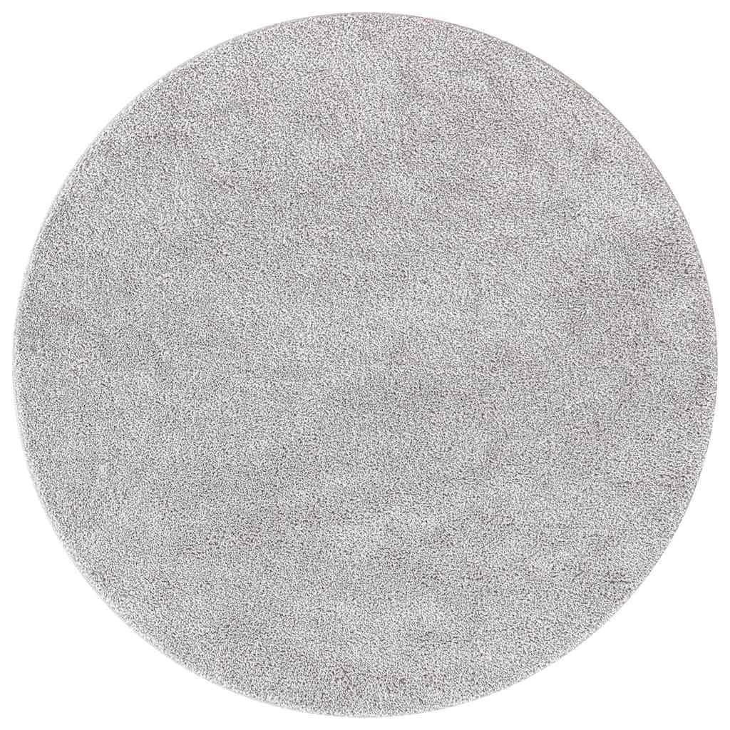 vidaXL Anti-slip Shaggy Rug Grey 160 x 160 cm PP — image 1