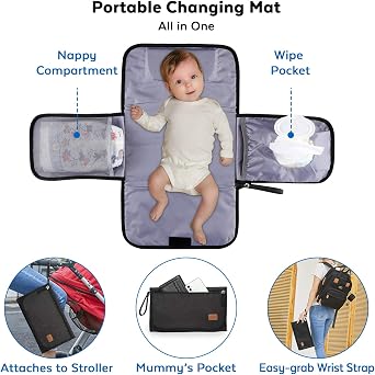 Dikaslon Baby Changing Bags Backpack, Large Baby Bag, 19 Pockets, Outdoors
